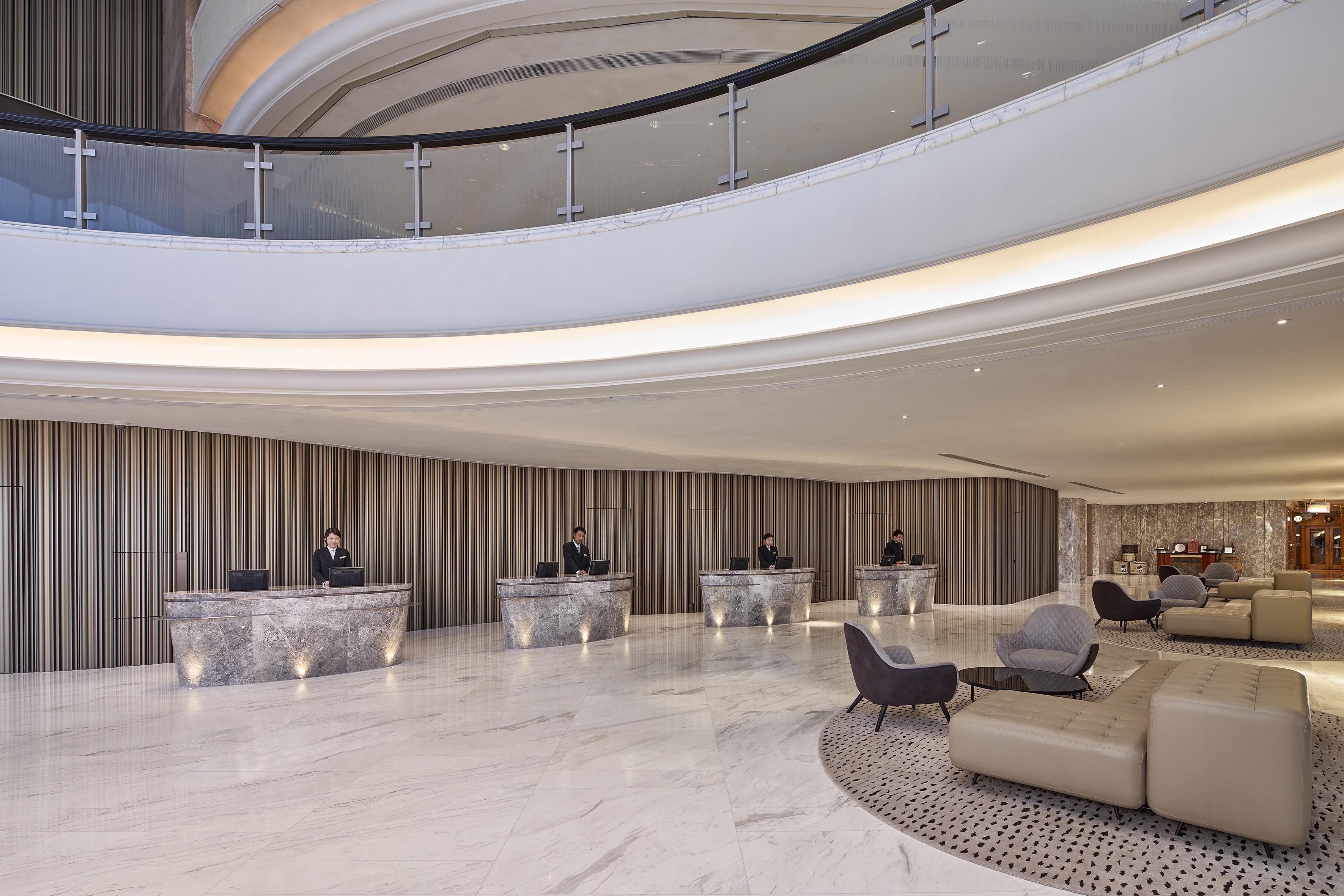 فندق هاربور غراند كولون هونغ كونغ المظهر الخارجي الصورة The lobby of the hotel